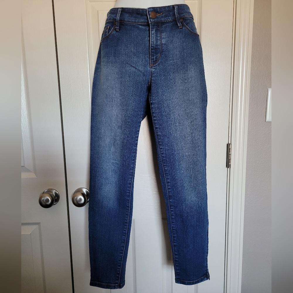 Loft Curvy Skinny Ankle -Sz 8, Blue, GUC